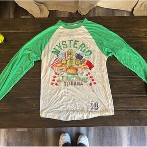 Green and White Ray Mysterio T-Shirt